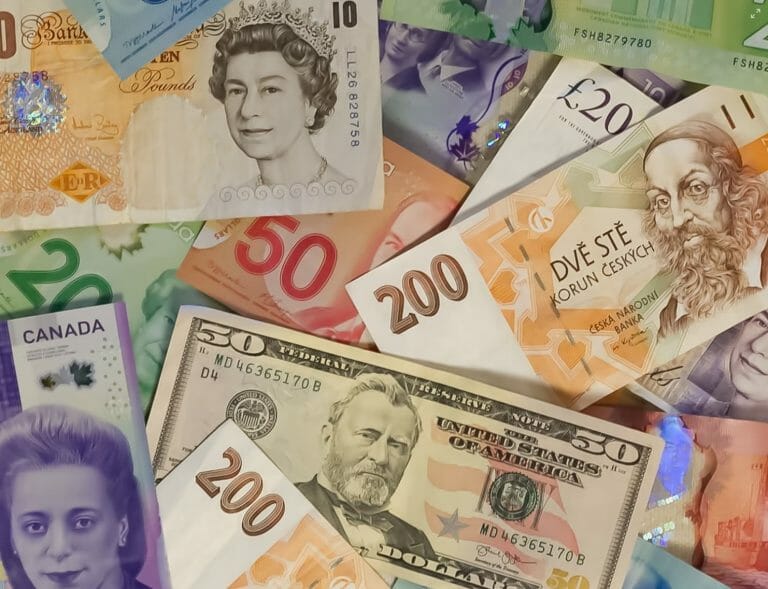 different currencies