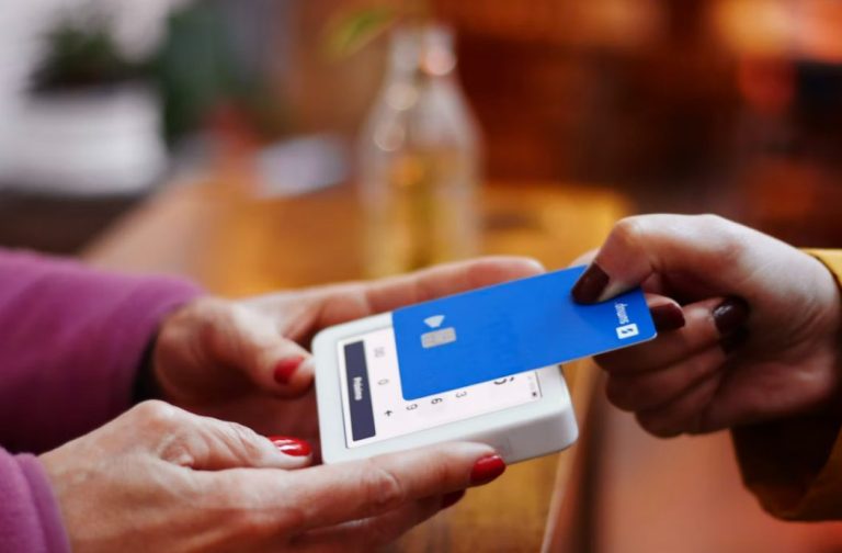 Scanning a credit card at a payment terminal